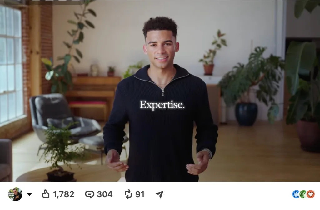 LinkedIn post screenshot showing strong engagement on a product launch video
